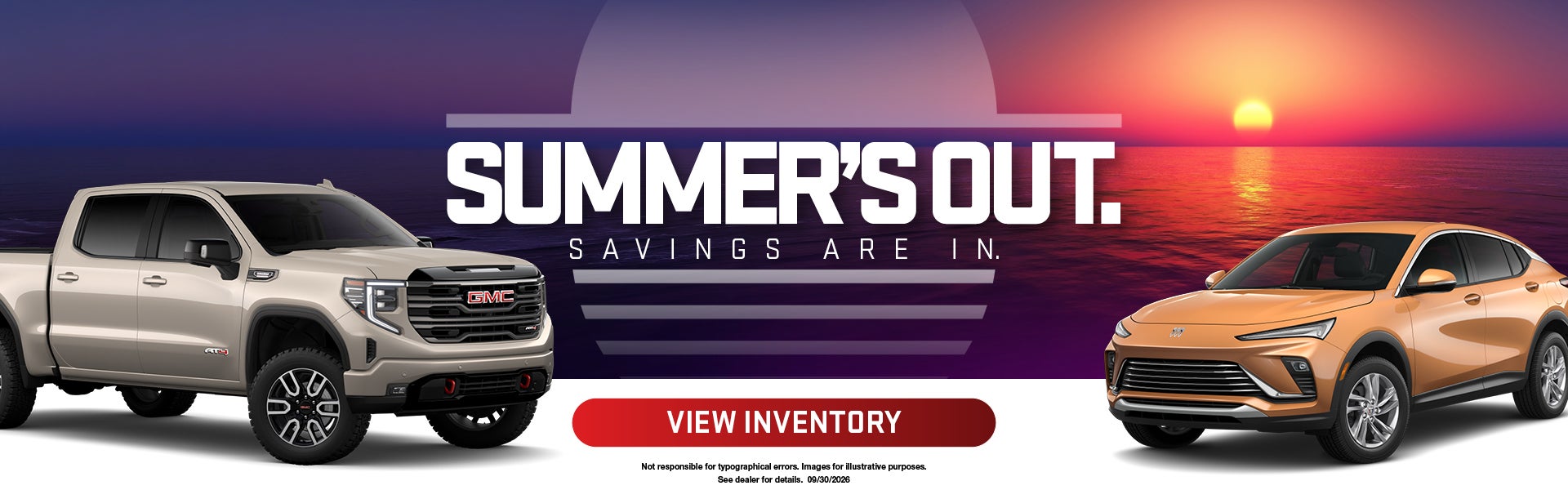 Summer's out. Savings are in